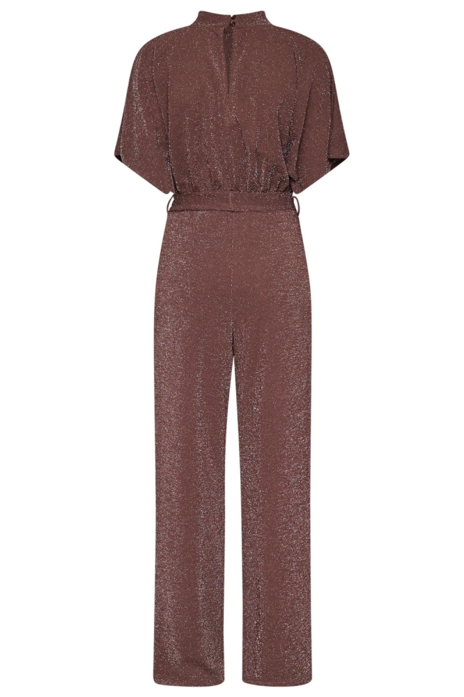SisterS point bruine dames jumpsuit | Achteraanzicht