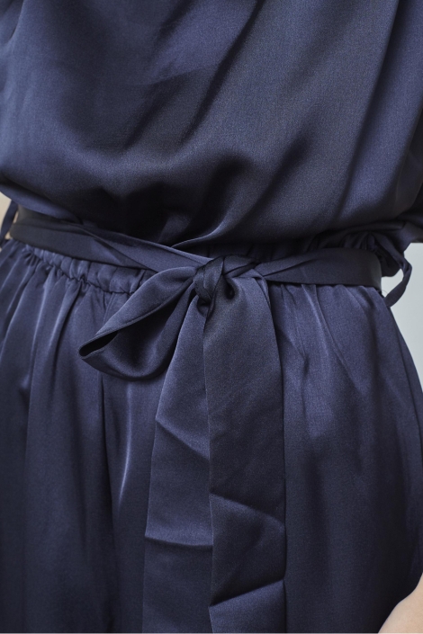 SisterS point blauwe dames jumpsuit | Close up