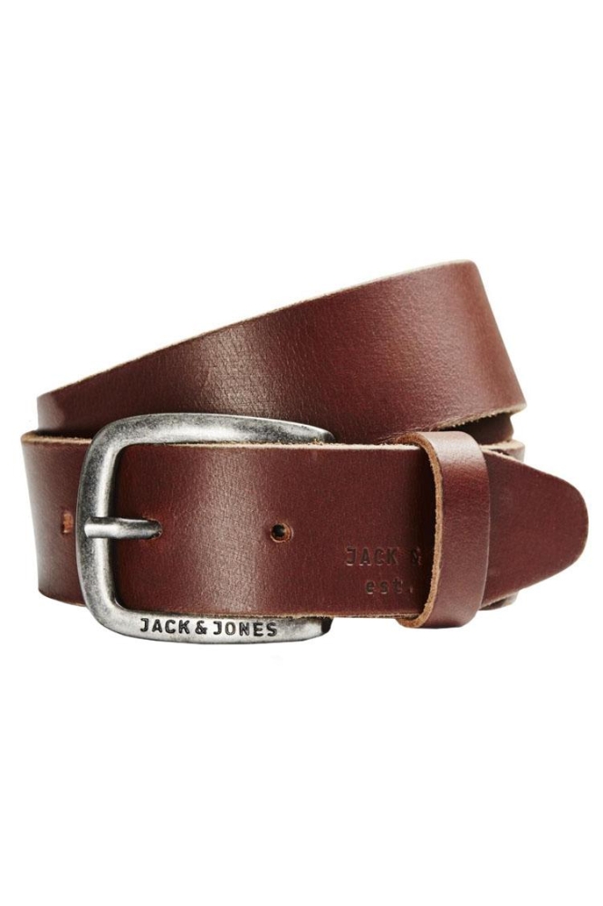Jack & Jones bruine heren riem | Vooraanzicht