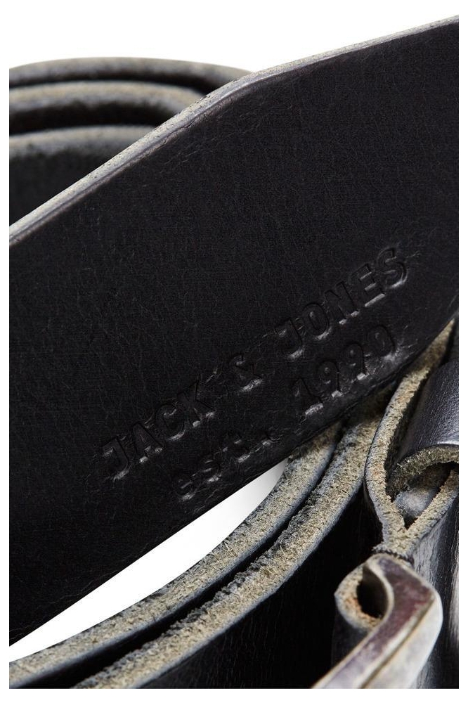 Jack & Jones zwarte heren riem | Close up