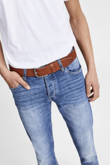 Jack & Jones jjipaul jjleather belt noos Cognac