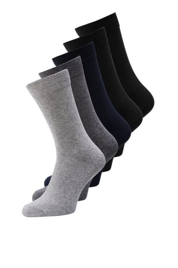 Jack & Jones Accessoire JACJENS SOCK 5 PACK NOOS 12113085 Dark Grey Melange