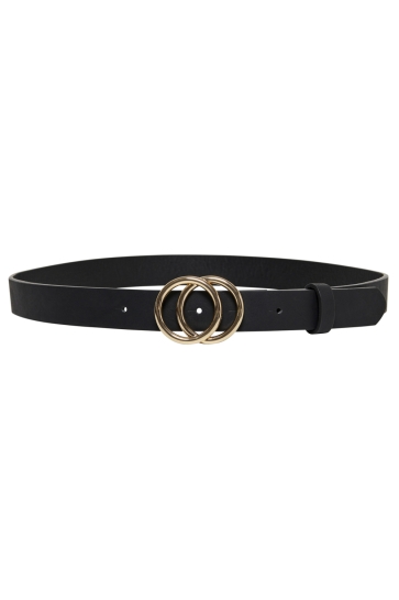 Only Accessoire ONLRASMI PU JEANS BELT 15185213 Black/SHINY GOLD