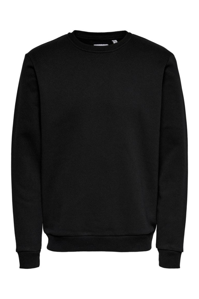 Only & Sons zwarte heren sweater | Vooraanzicht