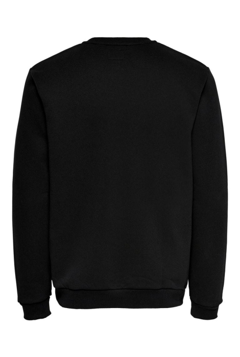 Only & Sons zwarte heren sweater | Achteraanzicht