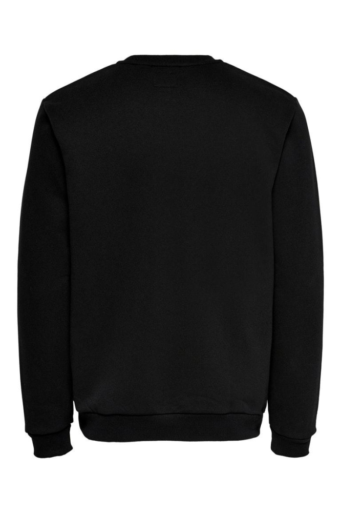 Only & Sons zwarte heren sweater | Achteraanzicht