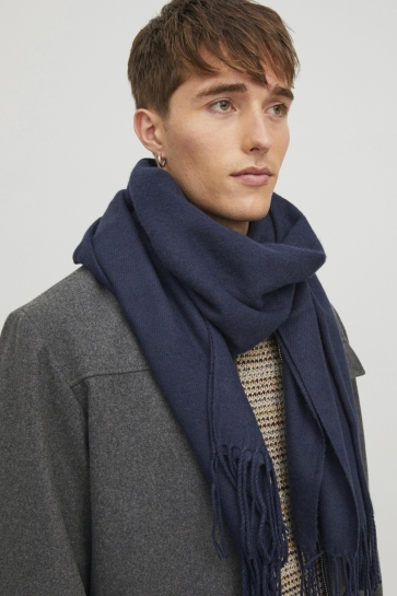 Jack & Jones Accessoire JACSOLID WOVEN SCARF NOOS 12140332 NAVY BLAZER