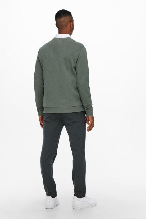Only & Sons groene heren sweater | Model