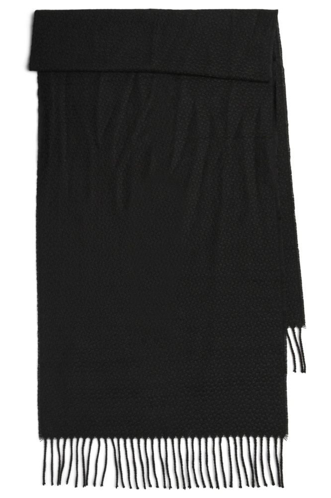 Pieces zwarte dames sjaal | Kleurstaal