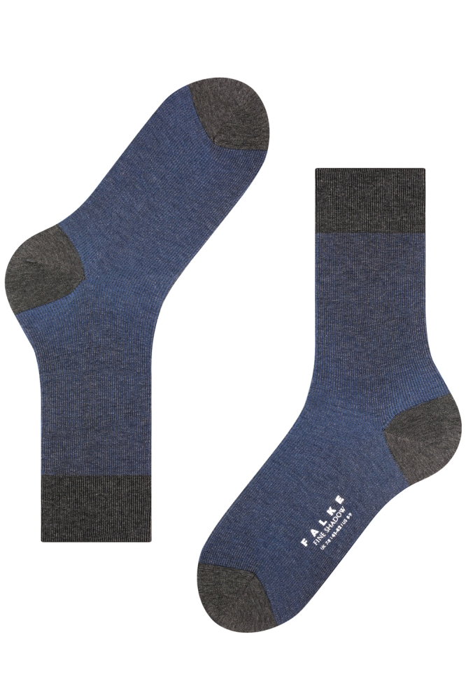 Falke blauwe heren accessoire | Zijaanzicht