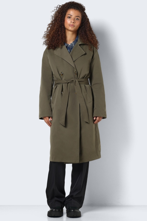 Noisy may groene dames jas | Model vooraanzicht