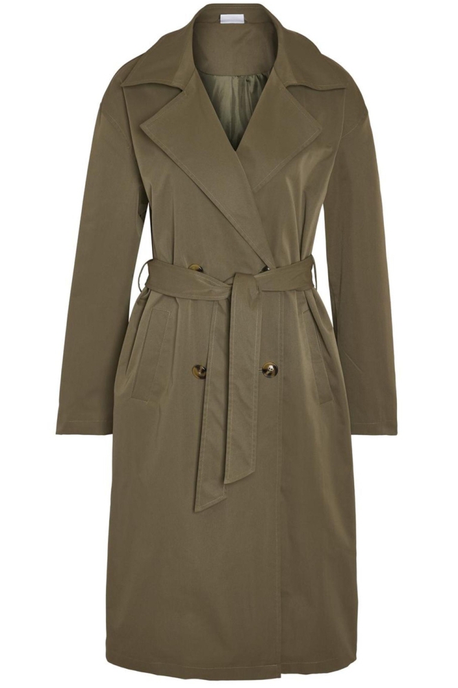 Noisy may groene dames jas | Vooraanzicht