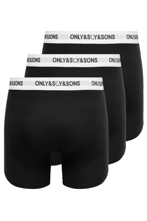 Only & Sons zwarte heren ondergoed | Achteraanzicht