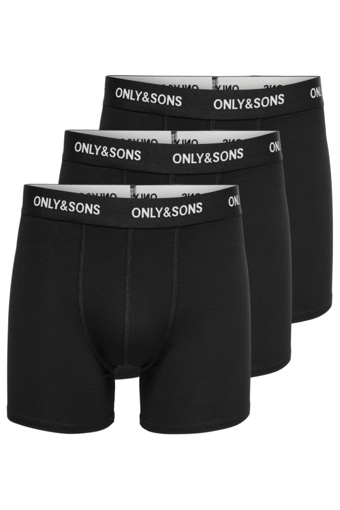 Only & Sons zwarte heren ondergoed | Vooraanzicht