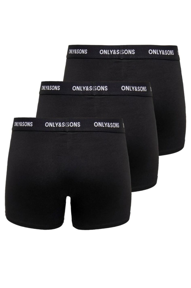 Only & Sons zwarte heren ondergoed | Achteraanzicht