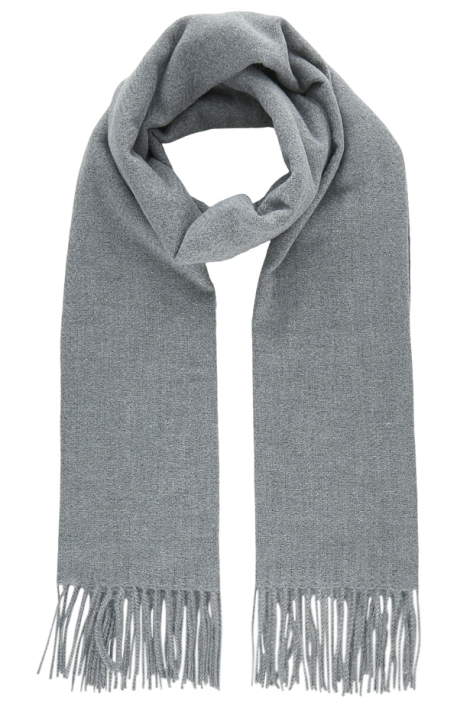 Pieces grijze dames sjaal | Vooraanzicht