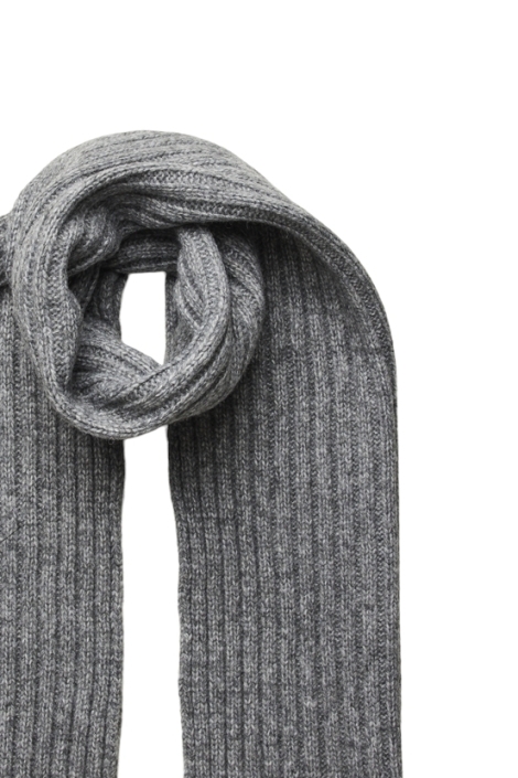 Pieces grijze dames sjaal | Close up