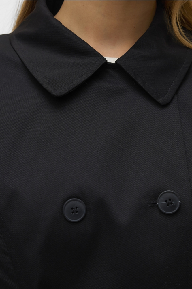 Vero Moda zwarte dames jas | Close up