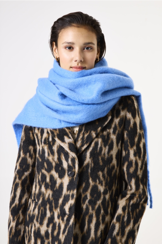 Garcia blauwe dames sjaal | Close up