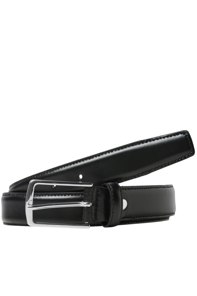 Jack & Jones zwarte heren riem | Vooraanzicht