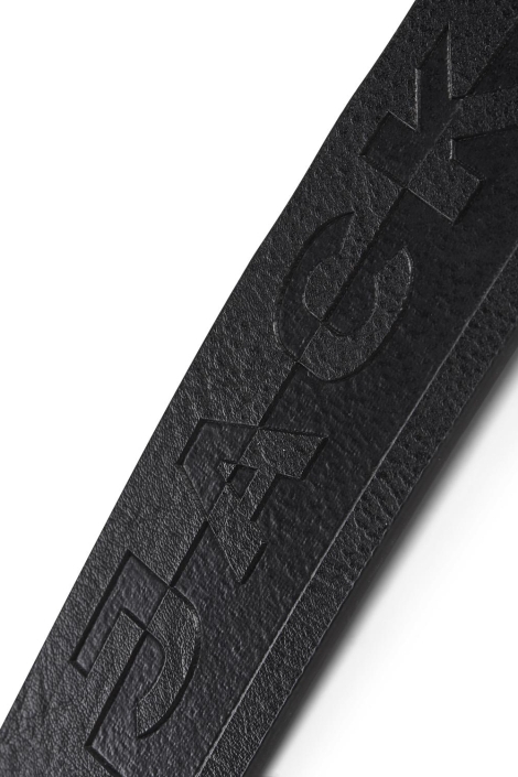 Jack & Jones zwarte heren riem | Close up