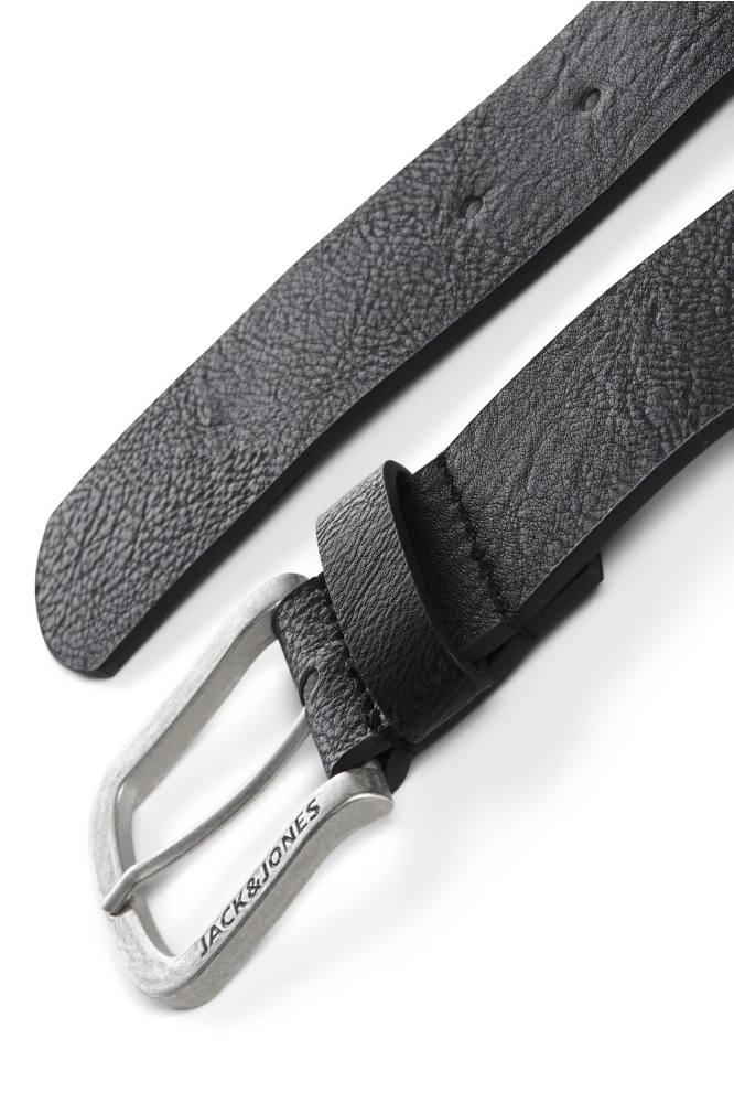 Jack & Jones zwarte heren riem | Vooraanzicht
