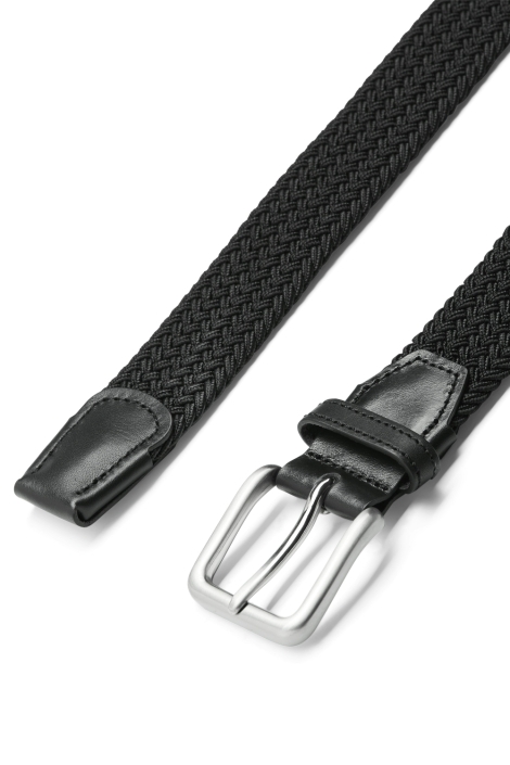Jack & Jones zwarte heren riem | Close up