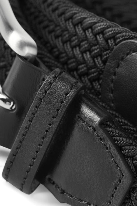 Jack & Jones zwarte heren riem | Close up