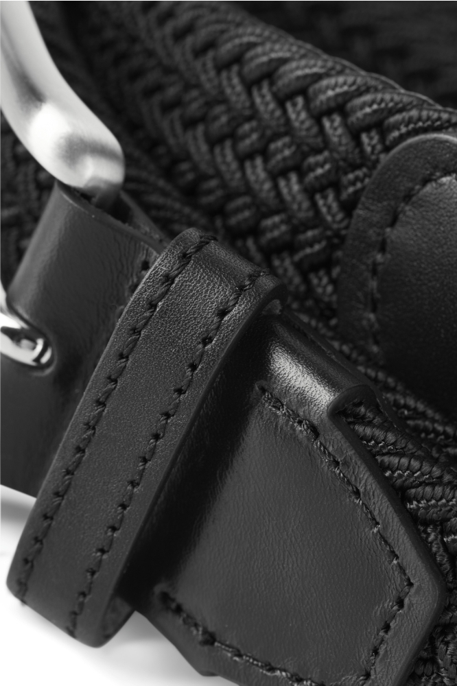 Jack & Jones zwarte heren riem | Close up