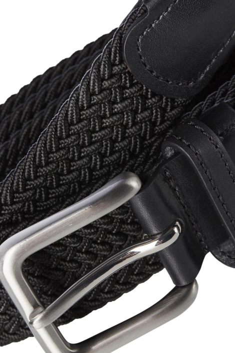Jack & Jones zwarte heren riem | Close up