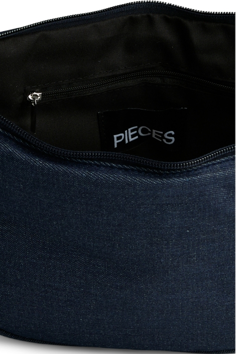 Pieces blauwe dames tas | Close up
