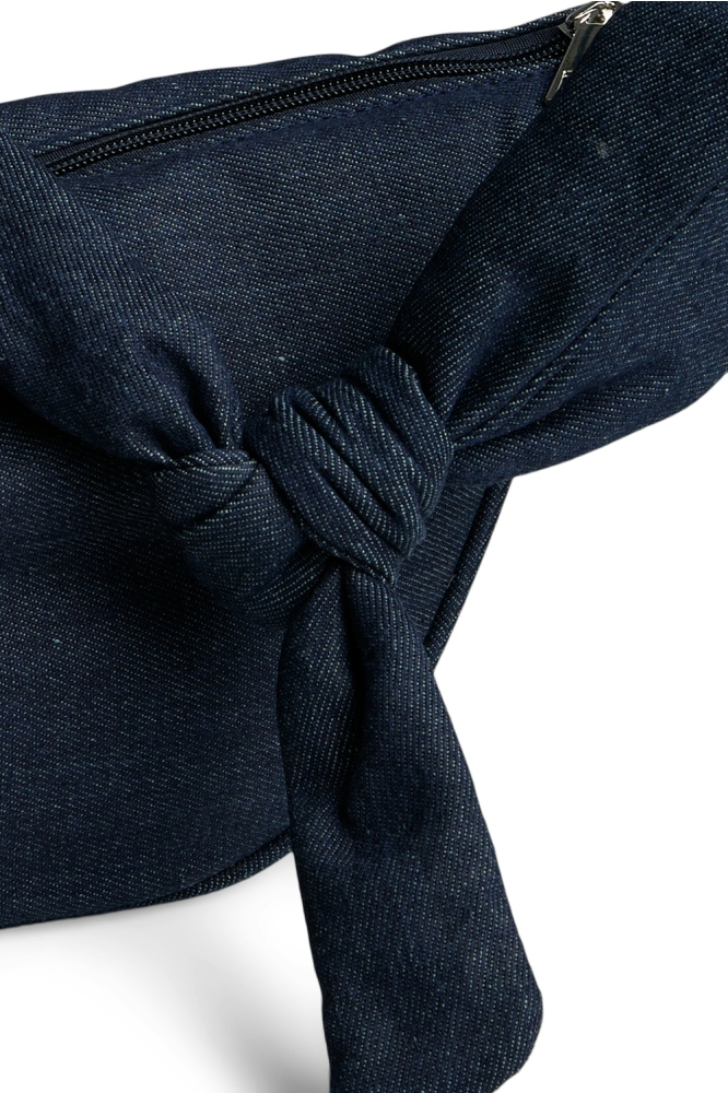 Pieces blauwe dames tas | Close up