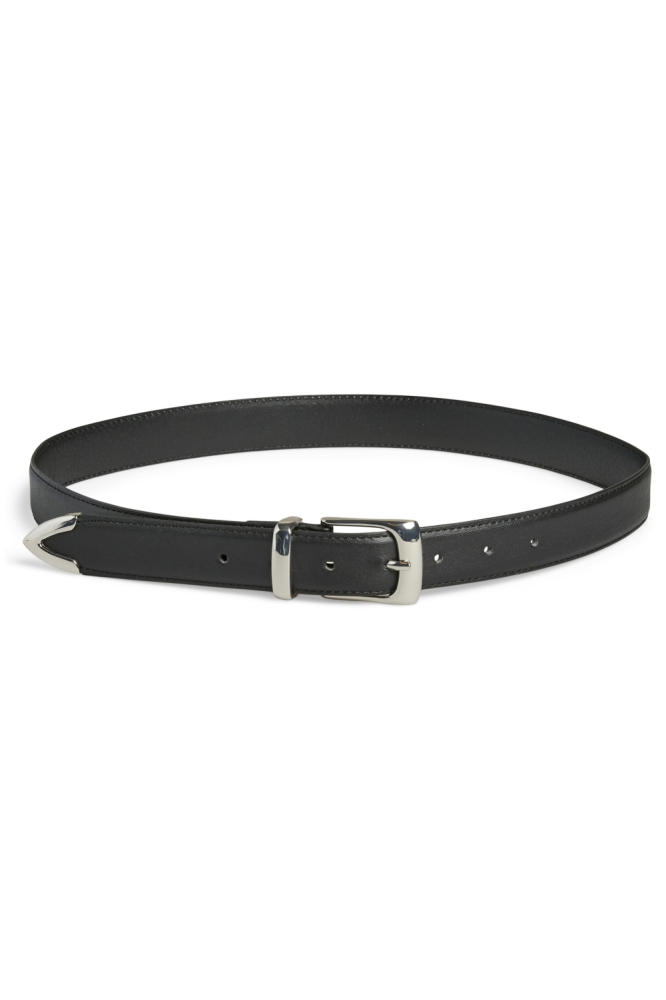 Pieces zwarte dames riem | Vooraanzicht