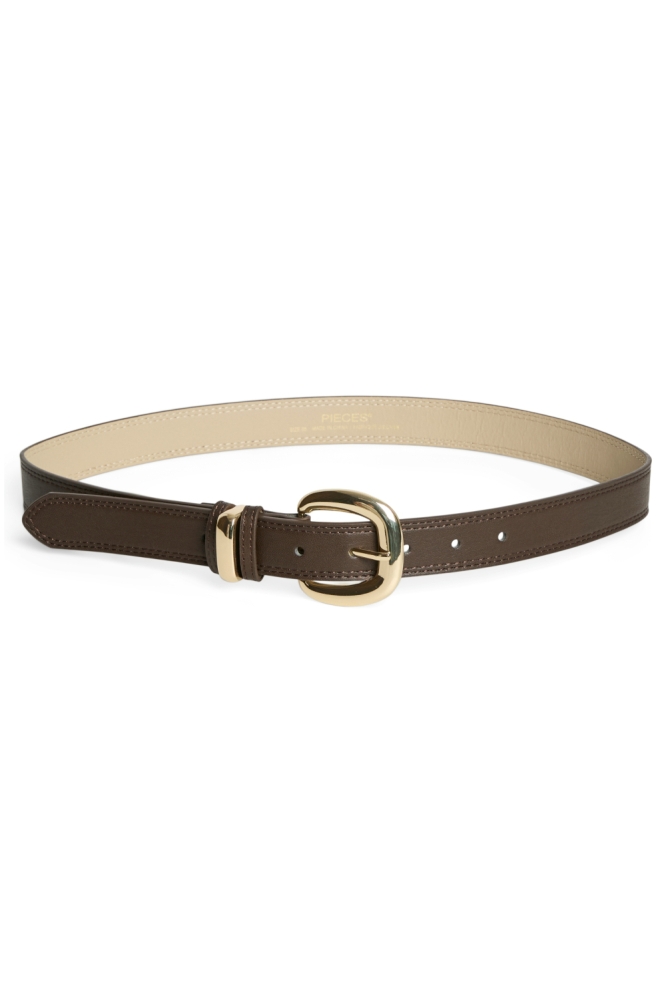 Pieces bruine dames riem | Vooraanzicht