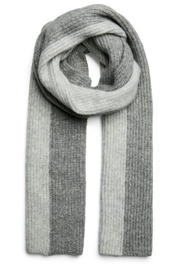 Pieces Accessoire PCJADEE LONG SCARF BC 17159918 LIGHT GREY MELANGE/CONTRAST