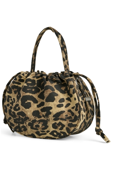 Pieces PCBALLOON FABRIC BAG 17160123 BEIGE/LEO