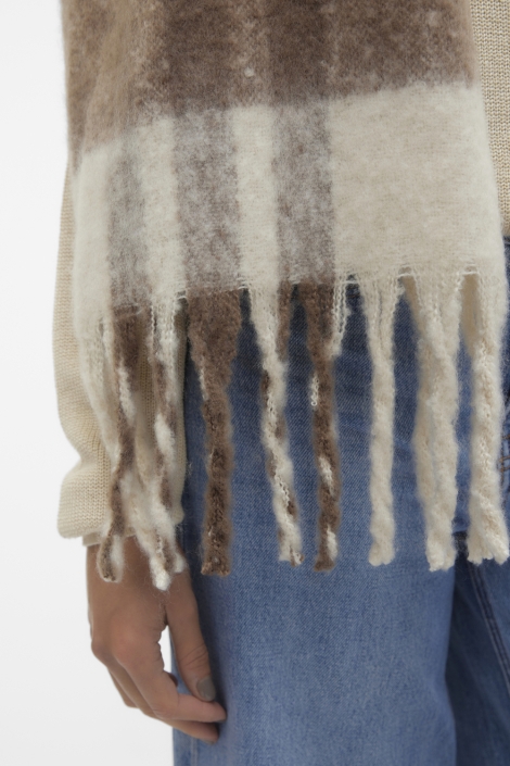 Vero Moda beige dames sjaal | Close up