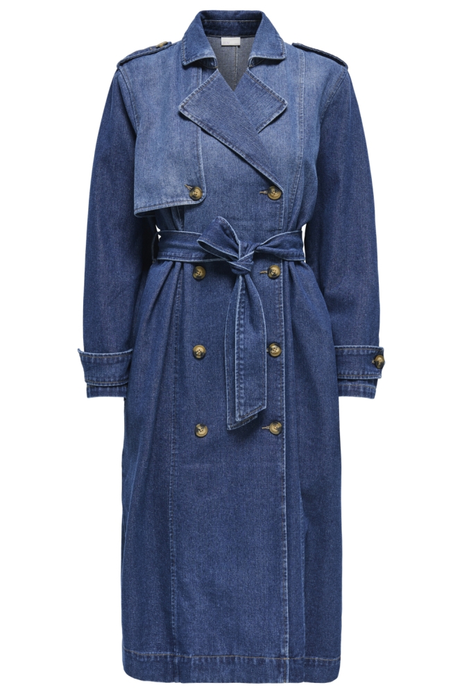 Jacqueline de Yong blauwe dames jas | Vooraanzicht