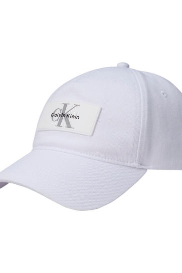 Calvin Klein SILICONE PATCH CAP LV04D5042G YAF BRIGHT WHITE