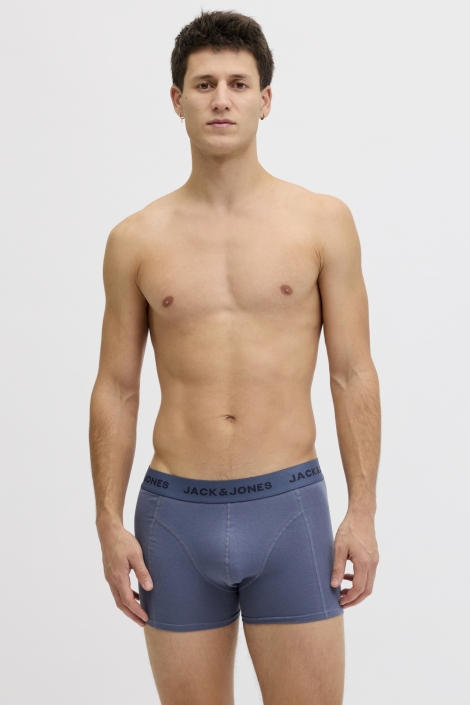 Jack & Jones blauwe heren ondergoed | Model vooraanzicht