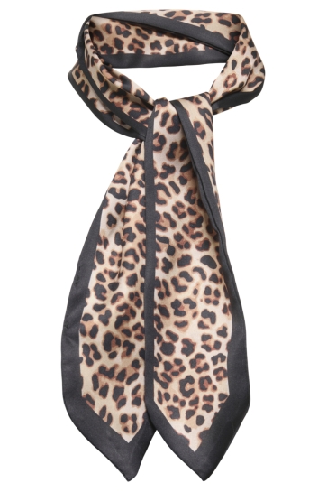 Only ONLANNALINA SLIM SATIN SCARF ACC 15363325 CHOCOLATE MARTINI/LEOPARD
