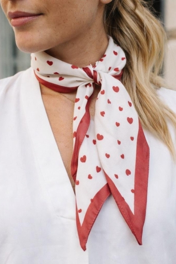 Only onlannalina slim satin scarf acc Beige