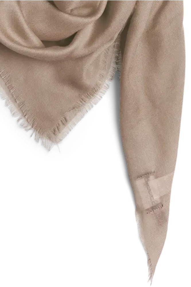 Pieces camel dames sjaal | Close up