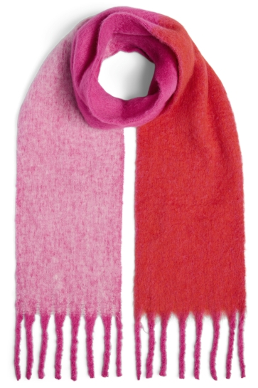 Pieces PCBEA NARROW LONG SCARF NOOS BC 17158215 Beetroot Purple/COLOUR BLO