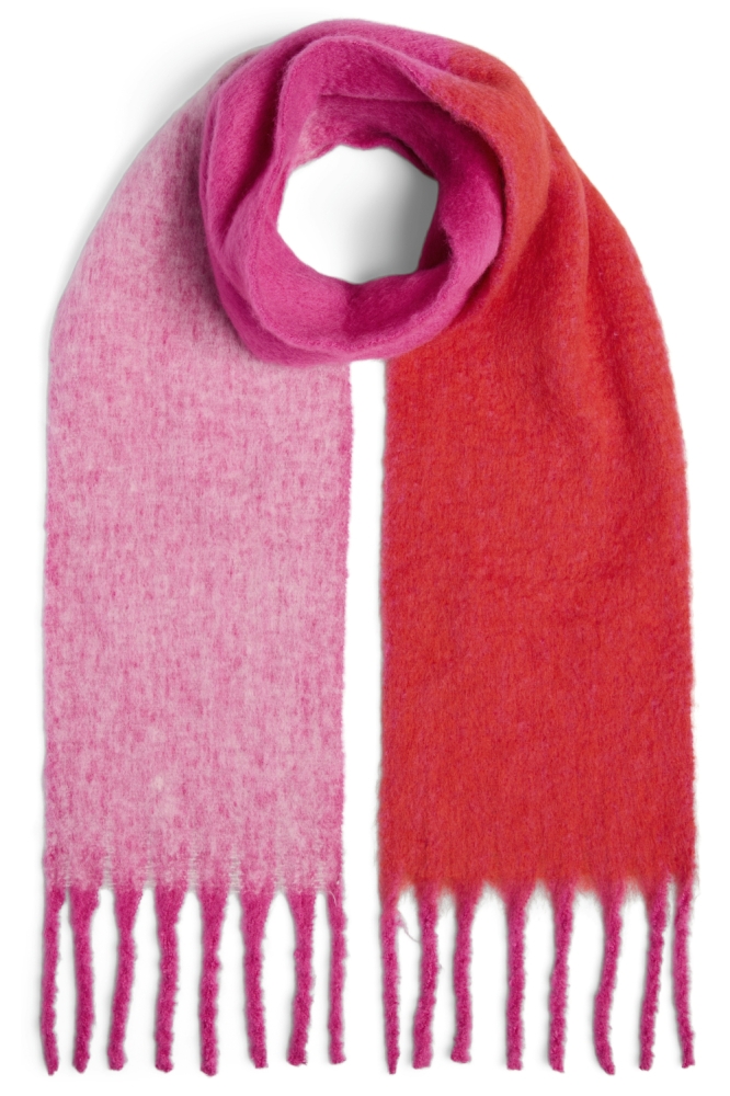 Pieces roze dames sjaal | Vooraanzicht