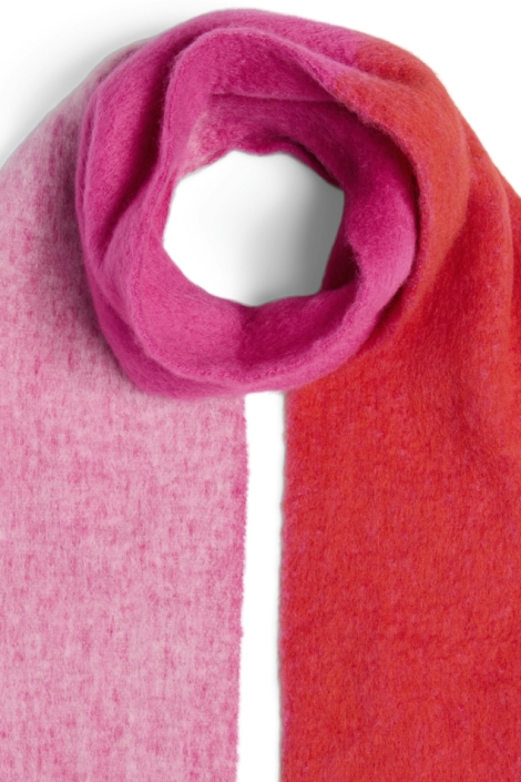 Pieces roze dames sjaal | Close up
