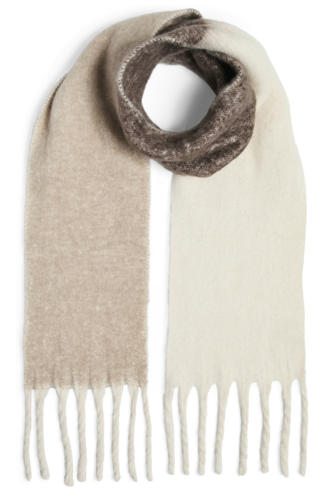 Pieces beige dames sjaal | Vooraanzicht