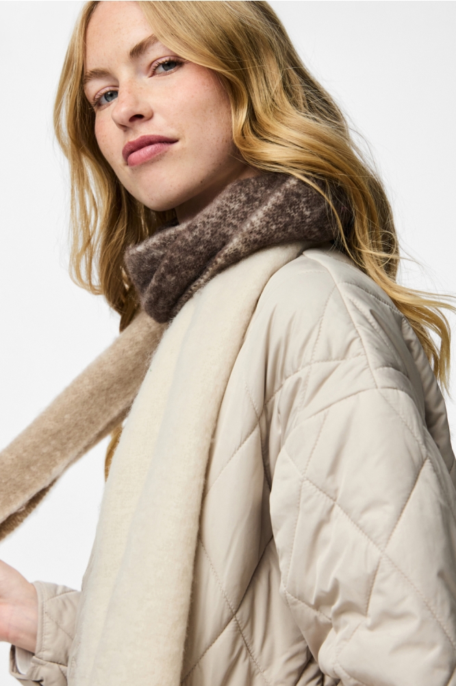 Pieces beige dames sjaal | Kleurstaal