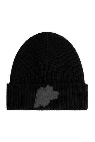 Malelions SPORT SIGNATURE BEANIE SA2 AW25 01 BLACK