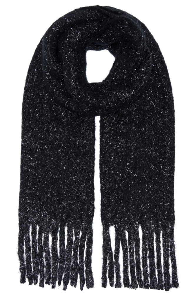 Only zwarte dames sjaal | Vooraanzicht